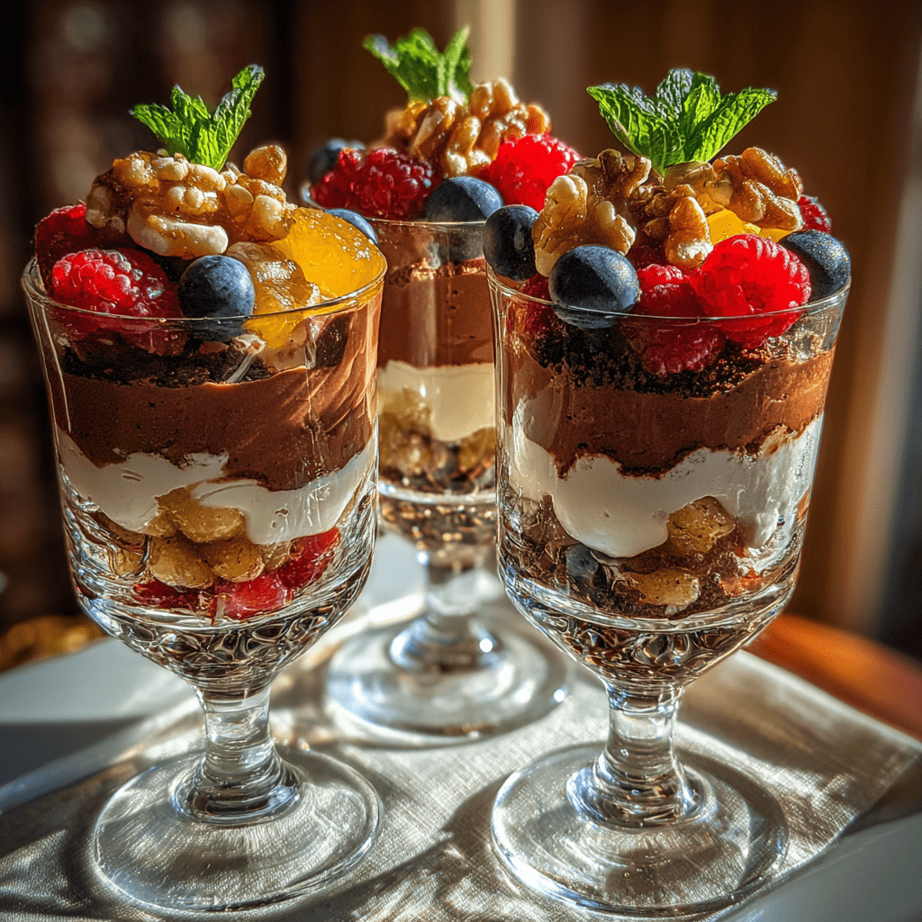 Different ways to serve cottage cheese chocolate mousse